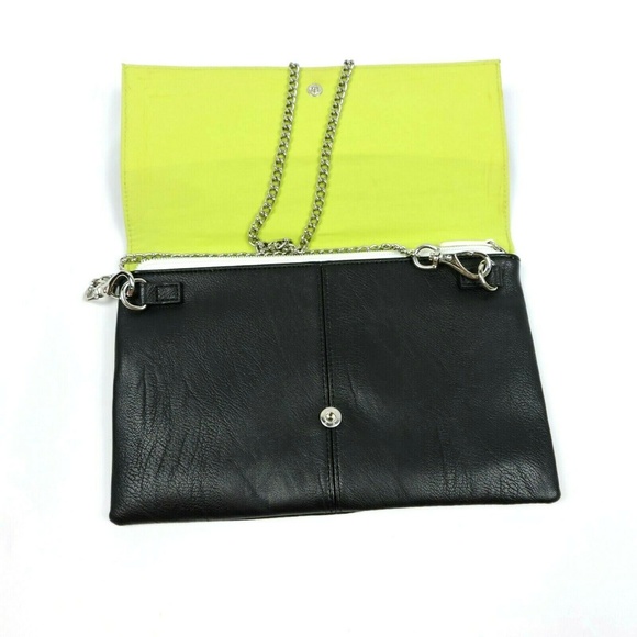 Miche Black White Art Deco Clutch Faux Leather - Picture 3 of 8